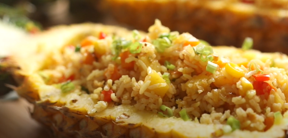 pineapple rice dish
