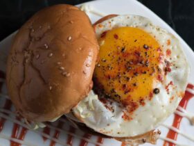 Bullseye egg Burger
