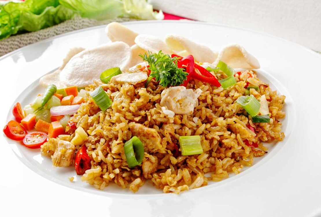 Fried rice with mushroom