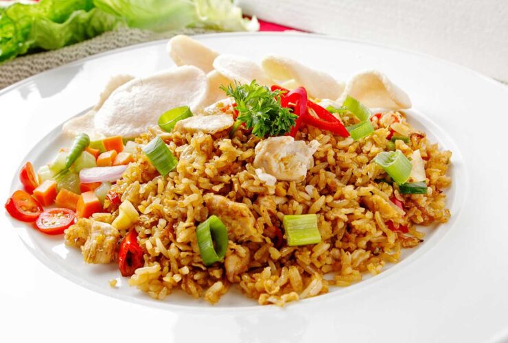 Fried rice with mushroom