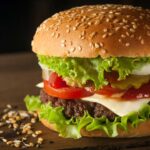 beef and cheese burger