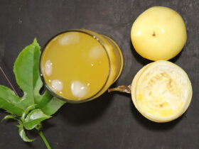 Making passion fruit juice(maracuya drink)